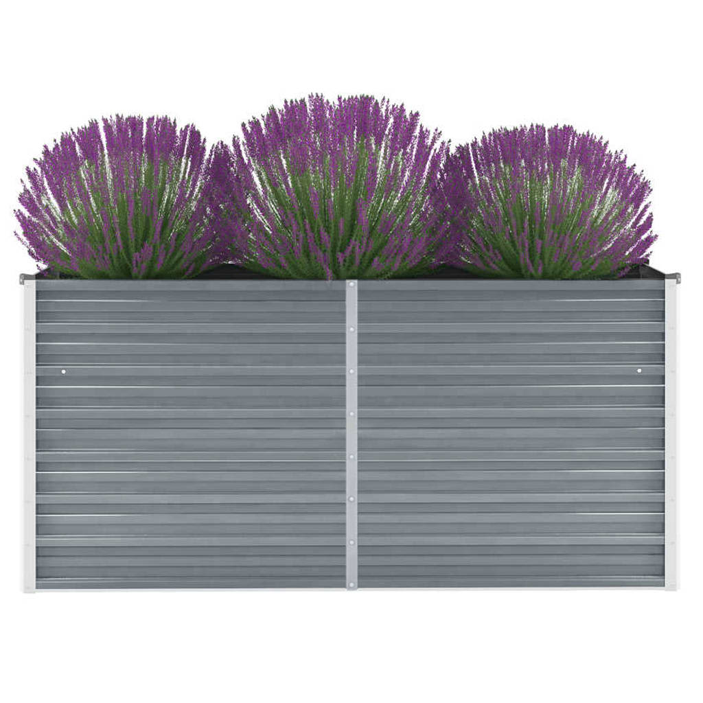 Plantenbak Verhoogd 160X40X77 Cm Gegalvaniseerd Staal Grijs