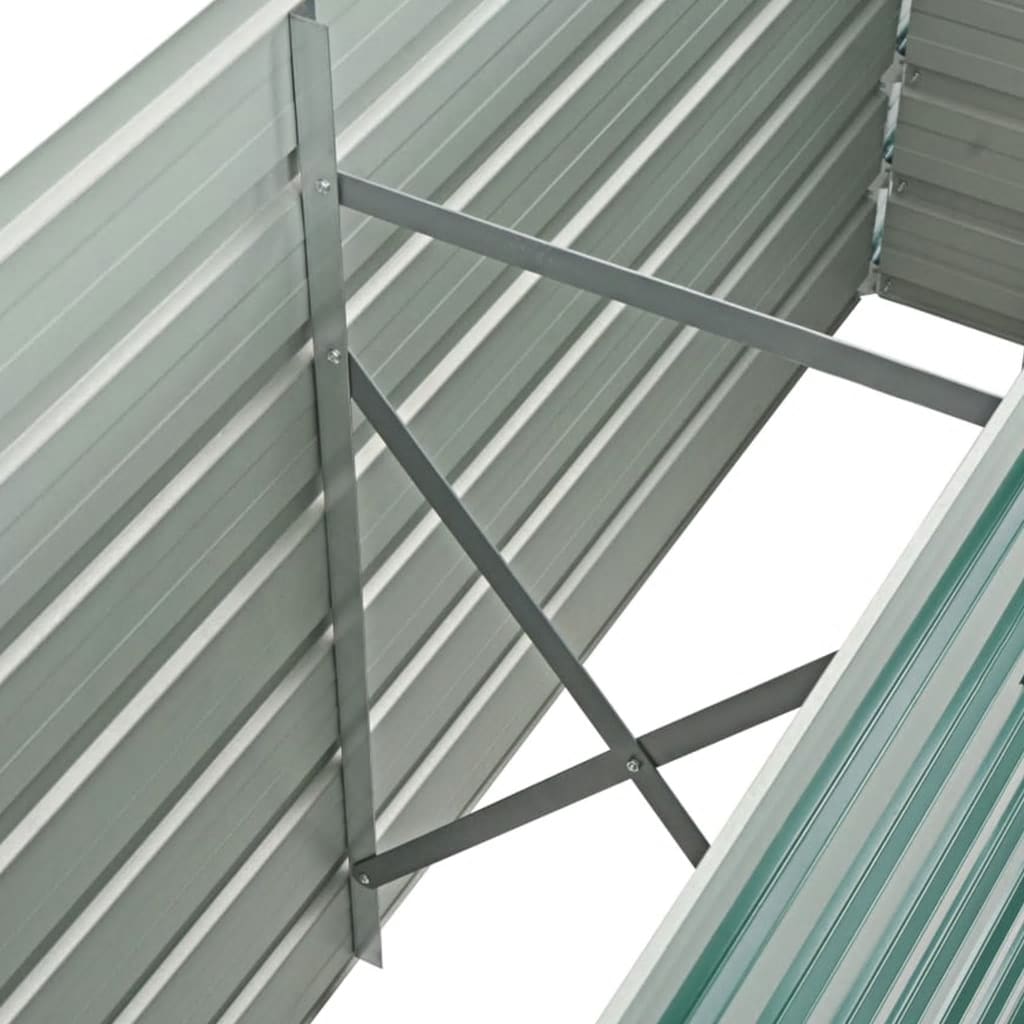 Plantenbak Verhoogd 160X40X77 Cm Gegalvaniseerd Staal Groen