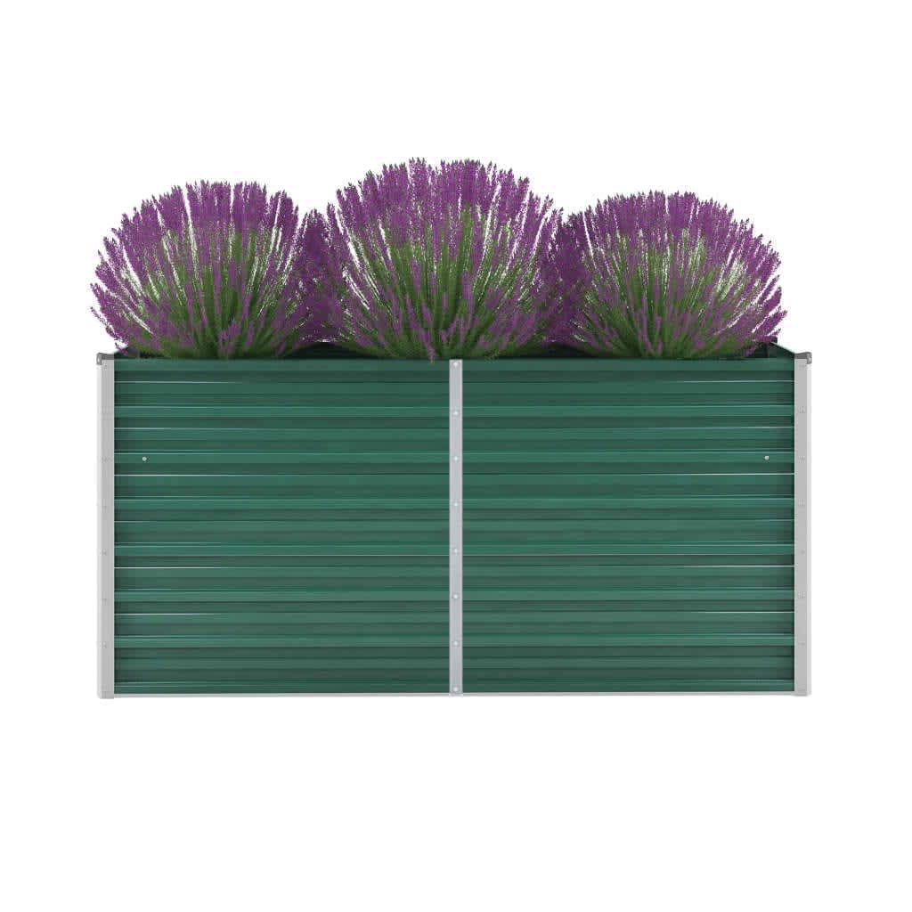 Plantenbak Verhoogd 160X40X77 Cm Gegalvaniseerd Staal Groen
