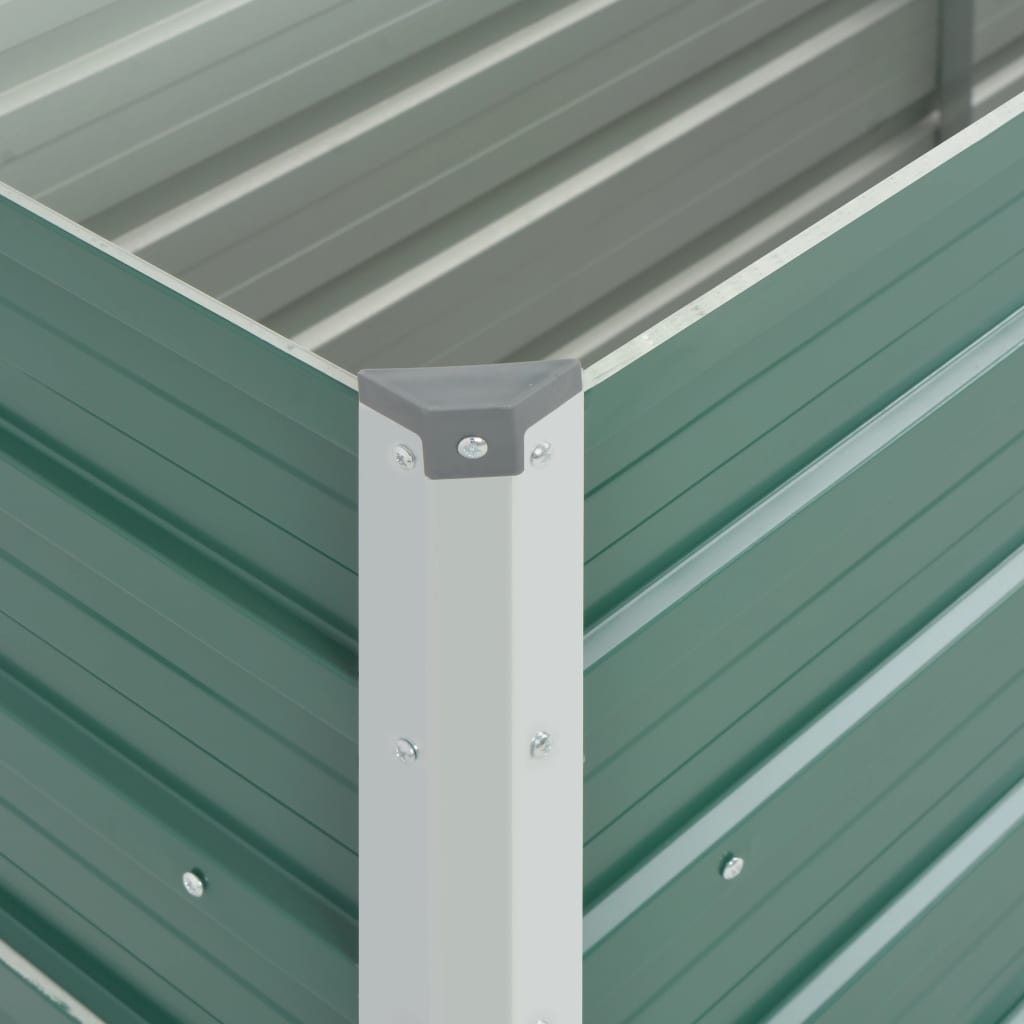Plantenbak Verhoogd 100X40X77 Cm Gegalvaniseerd Staal Groen