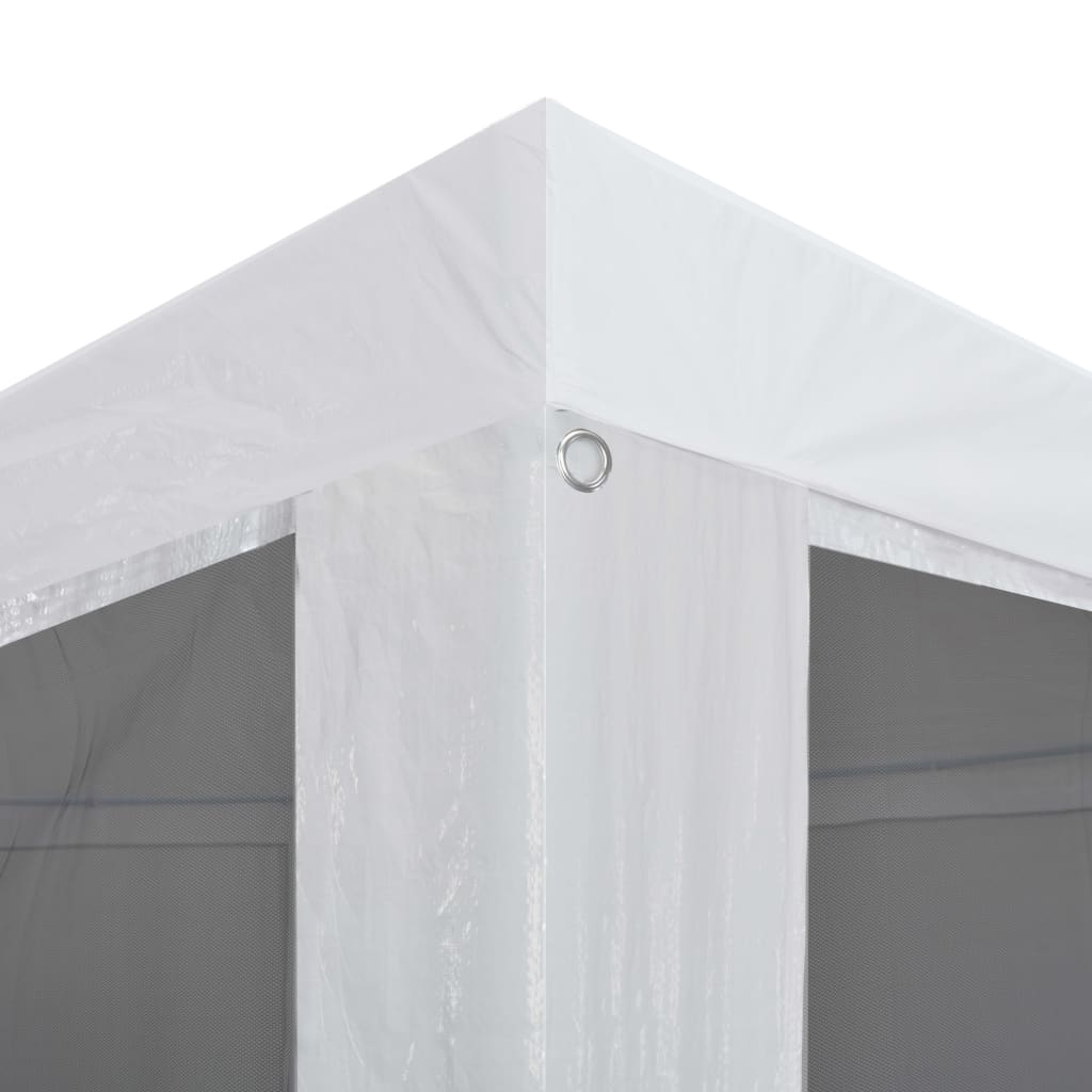 Partyzelt mit 10 Mesh-Seitenwänden 12 x 3 m