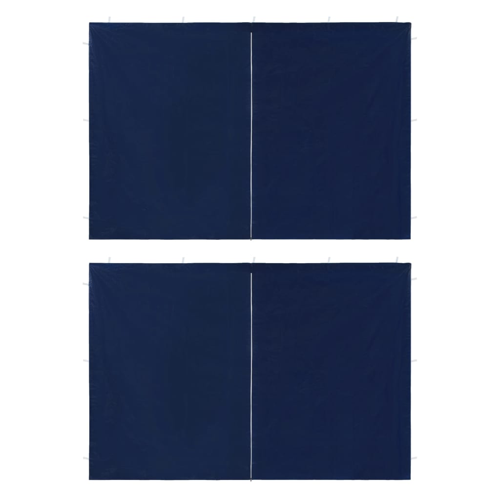 Tentwanden Met Ritssluiting Pe Blauw 2 St