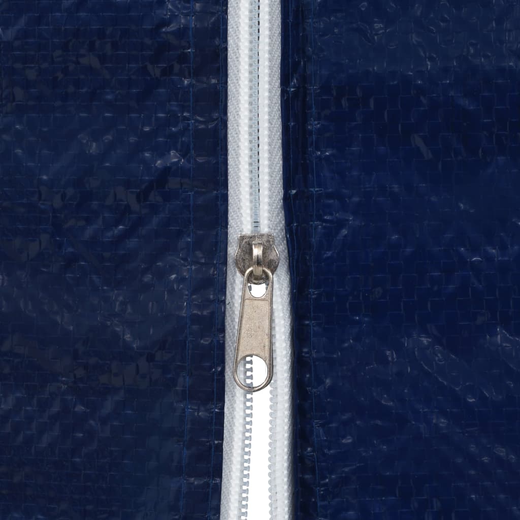 Tentwanden Met Ritssluiting Pe Blauw 2 St