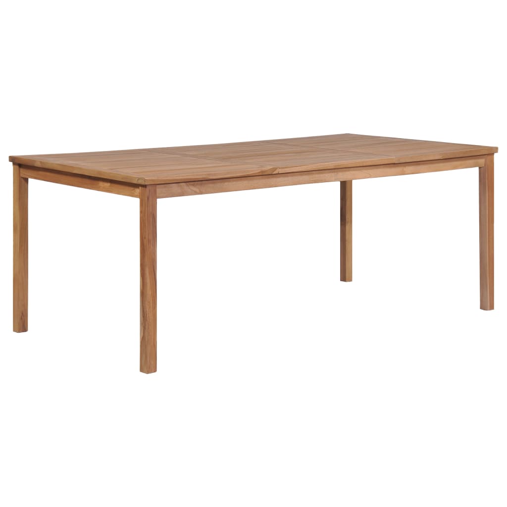 Gartentisch 200 x 100 x 77 cm, massives Teakholz