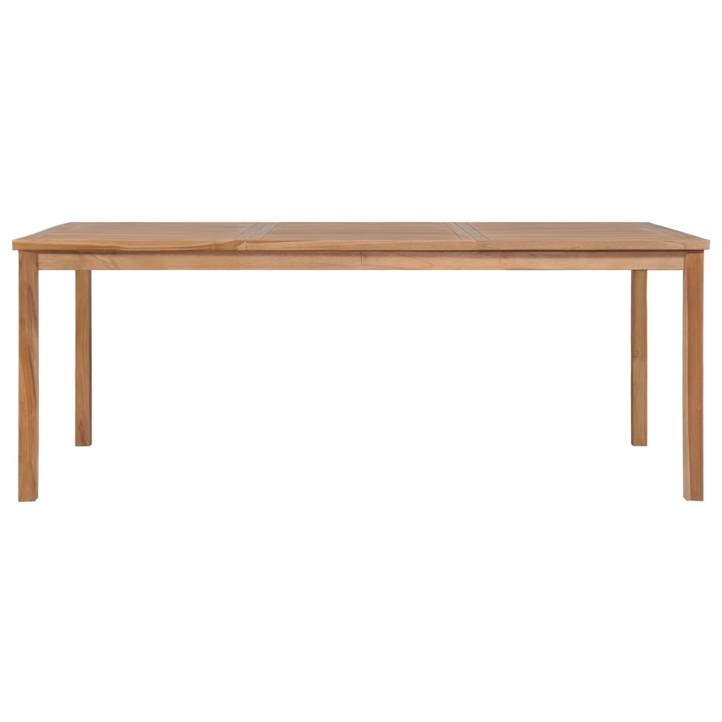 Gartentisch 200 x 100 x 77 cm, massives Teakholz