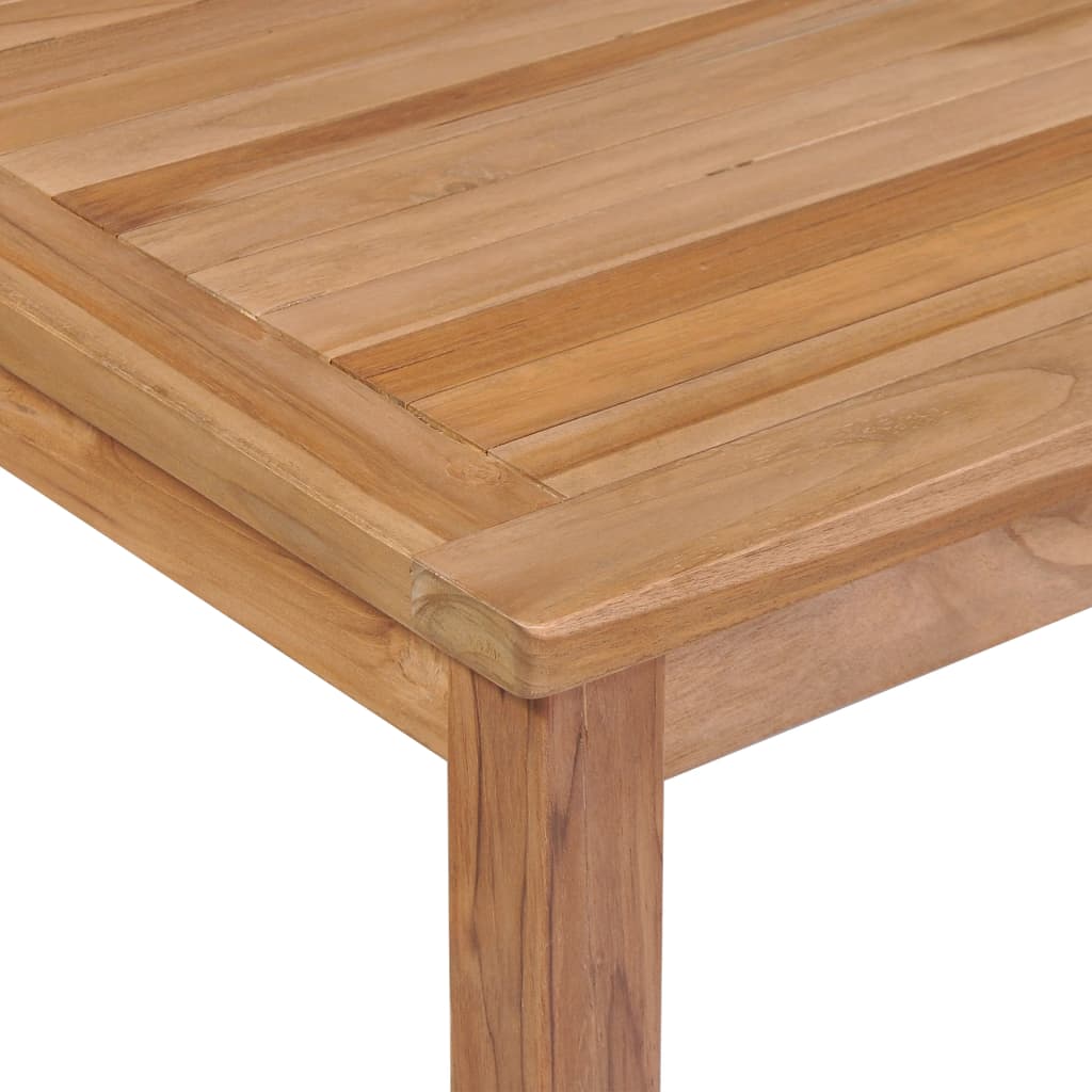 Gartentisch 200 x 100 x 77 cm, massives Teakholz