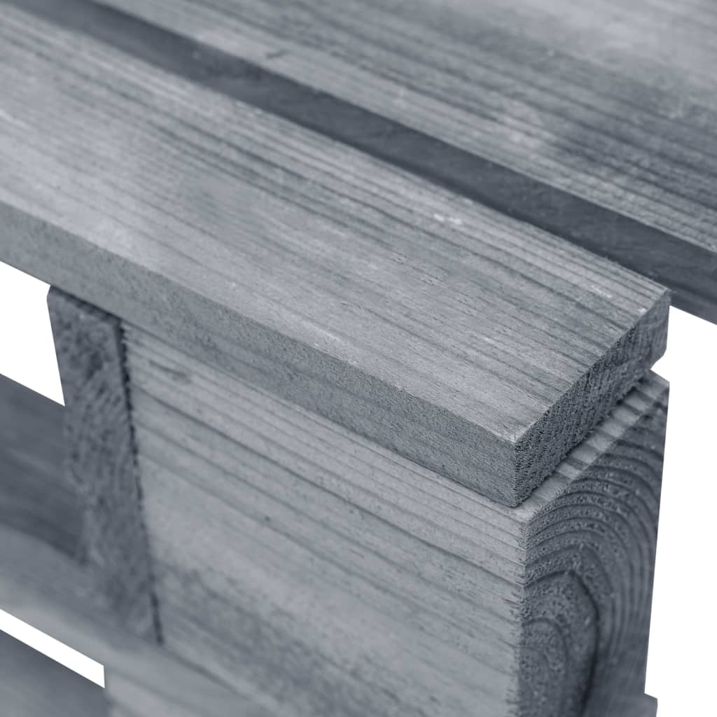 Tuinpoef Pallet Hout Grijs