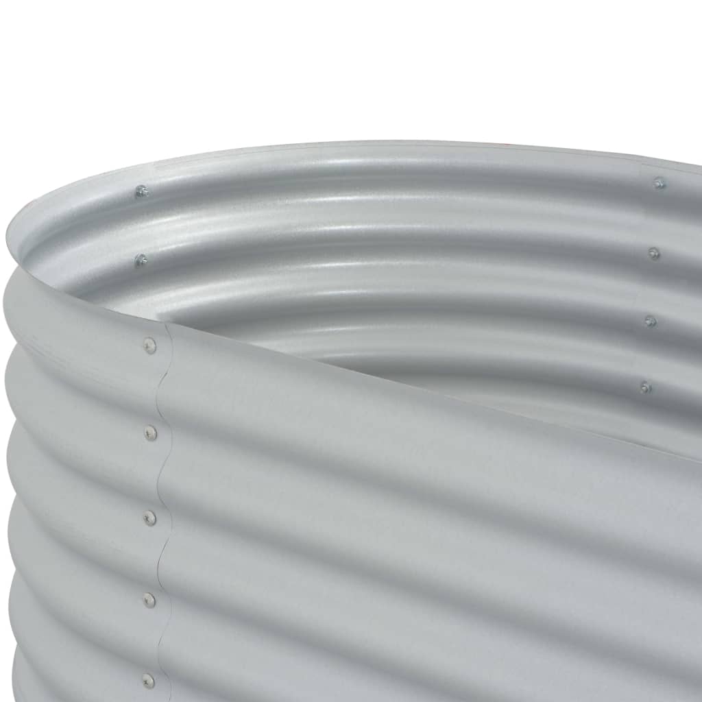 Plantenbak Verhoogd 320X80X44 Cm Gegalvaniseerd Staal Zilver