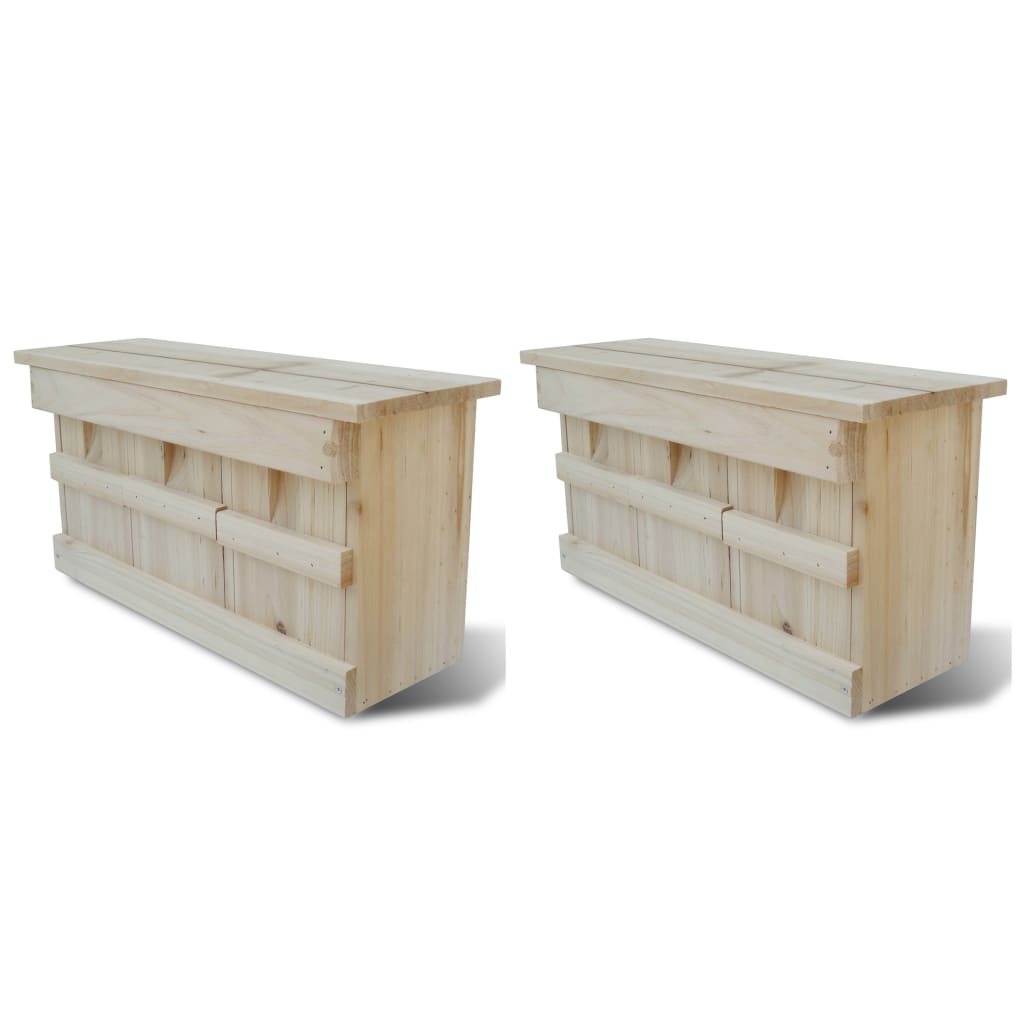 Sparrow Houses 2 St 44X15,5X21,5 cm Holz