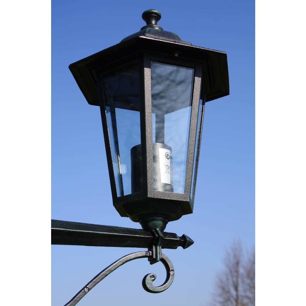 Tuinlantaarn Met 3 Armen 215 Cm Aluminium Donkergroen/Zwart