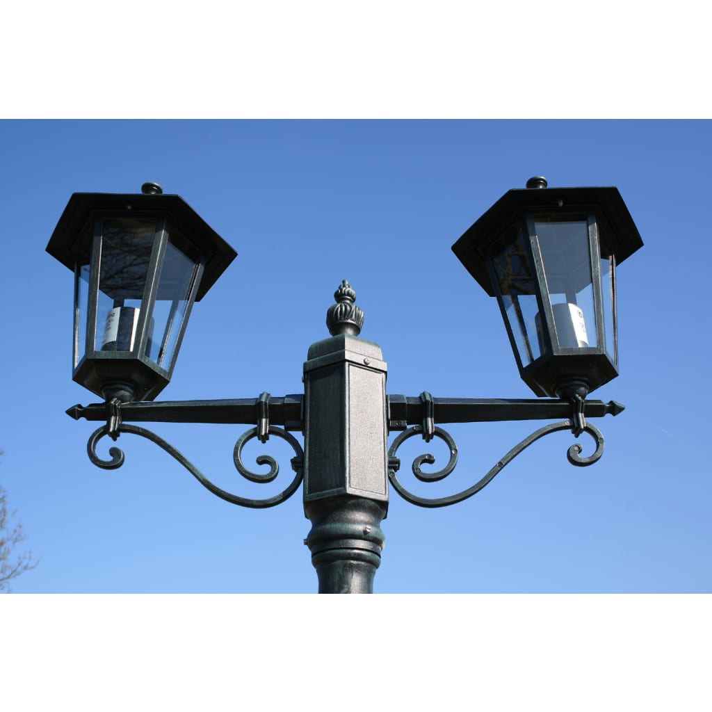 Tuinlantaarn Preston 2-Arms 215 Cm Donkergroen