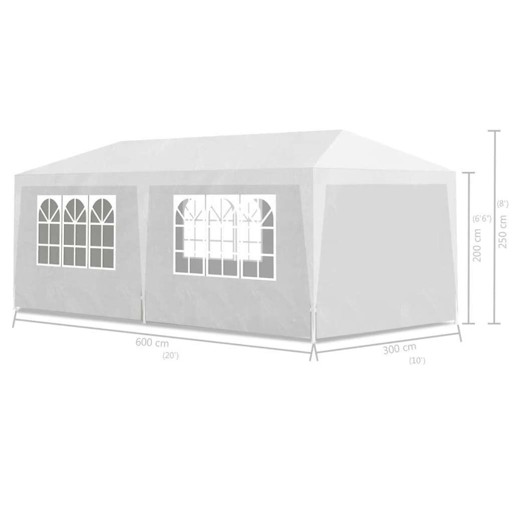 Partytent 3X6 M Wit