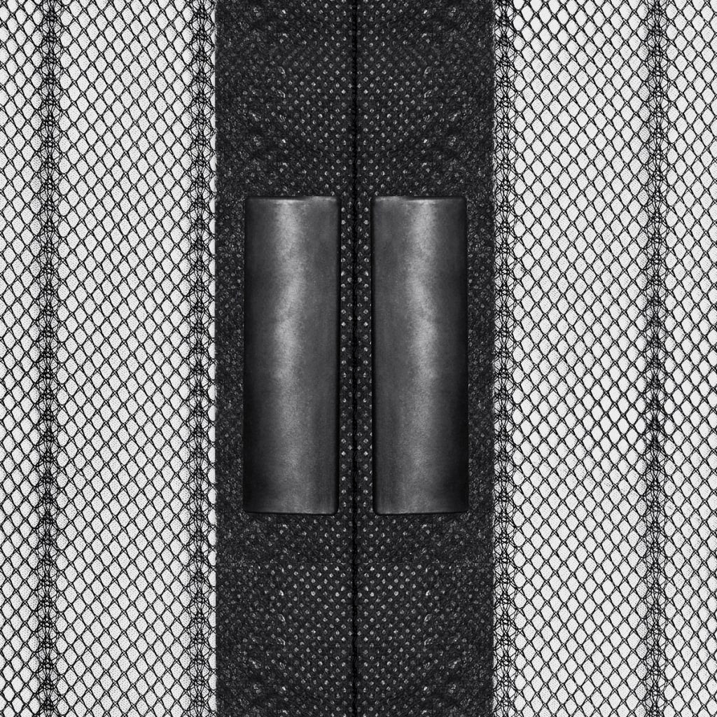 Insectendeurgordijnen 2 St Magnetisch 210X100 Cm Zwart