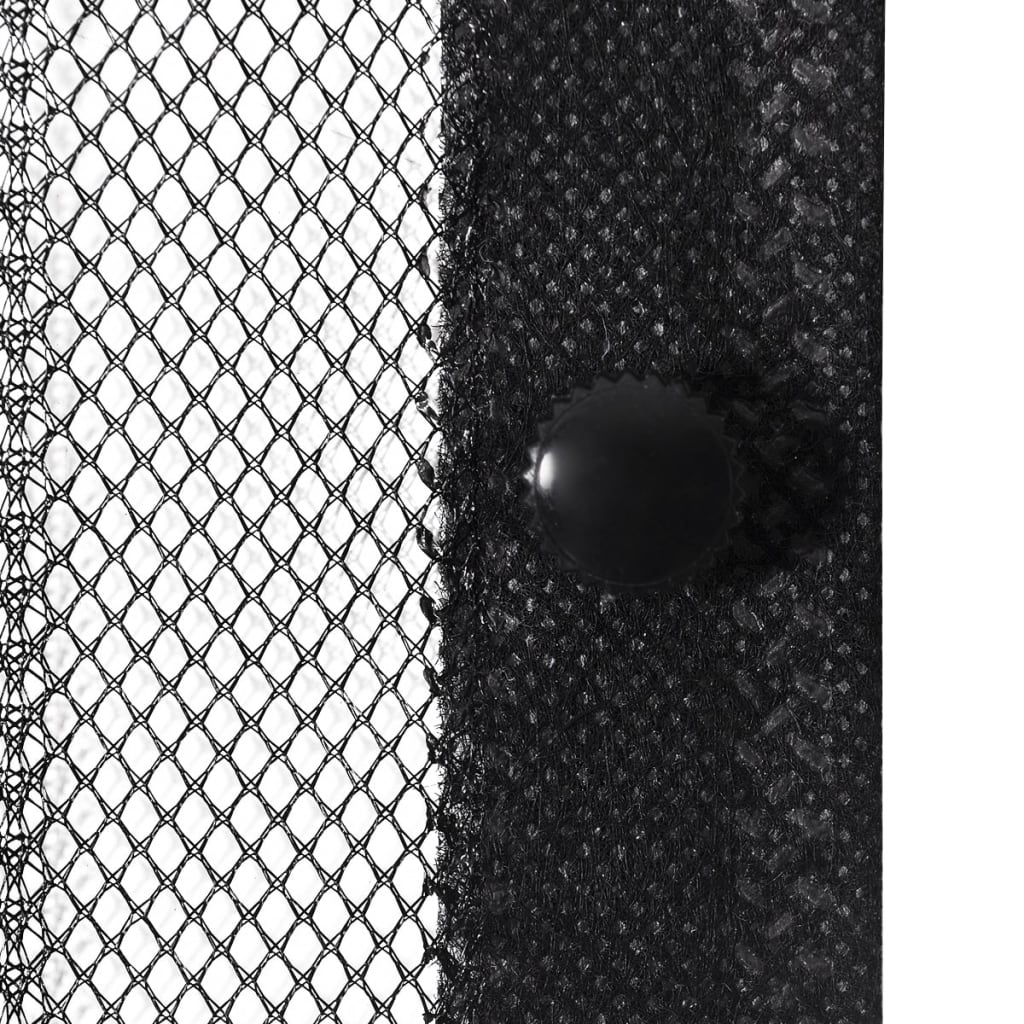 Insectendeurgordijnen 2 St Magnetisch 210X100 Cm Zwart