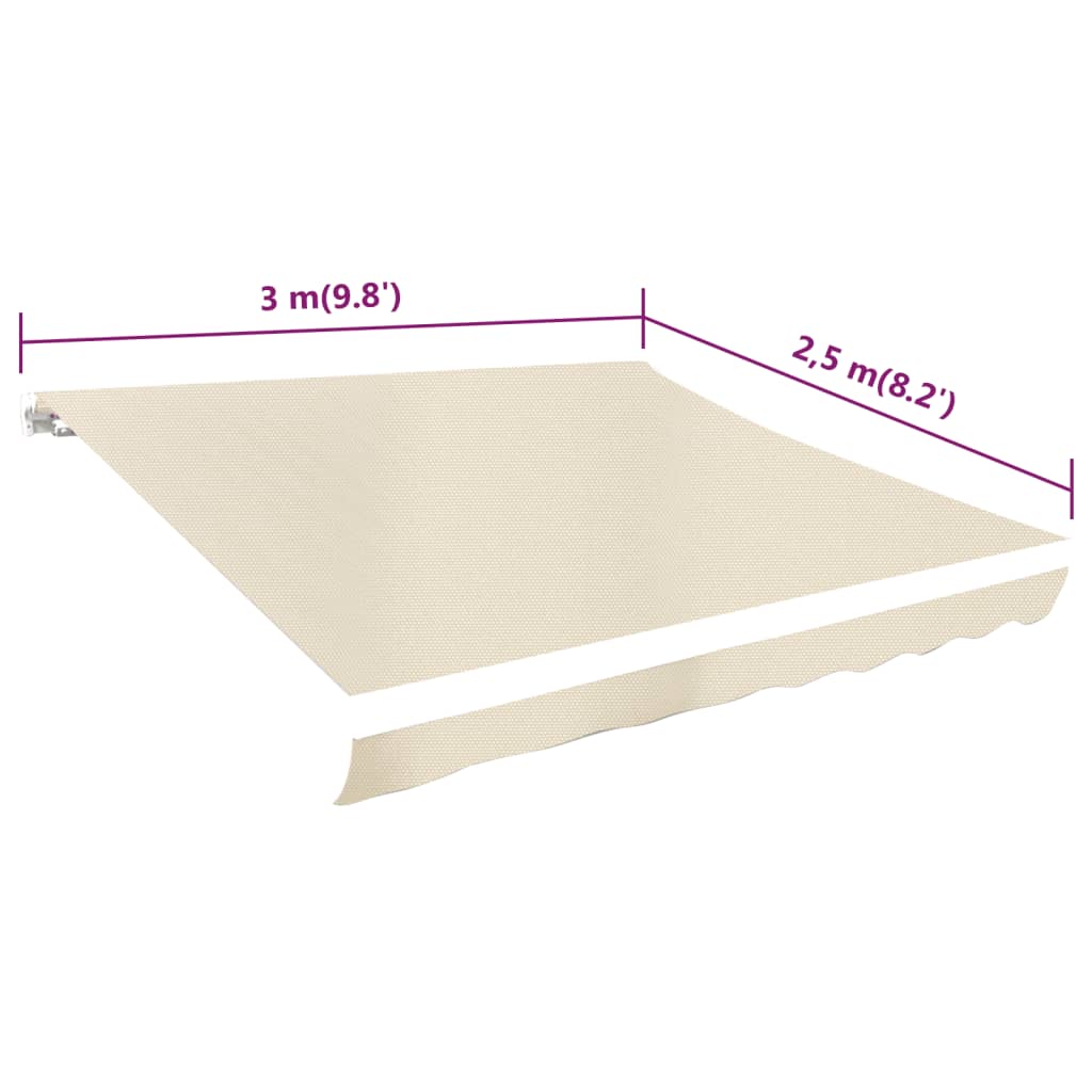 Luifeldoek 3X2,5 M Canvas Crème