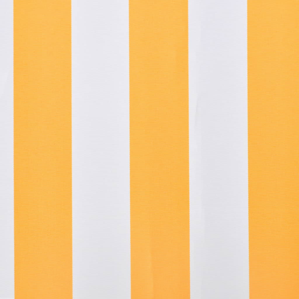 Luifeldoek 3X2,5 M Canvas Zonnebloemgeel En Wit