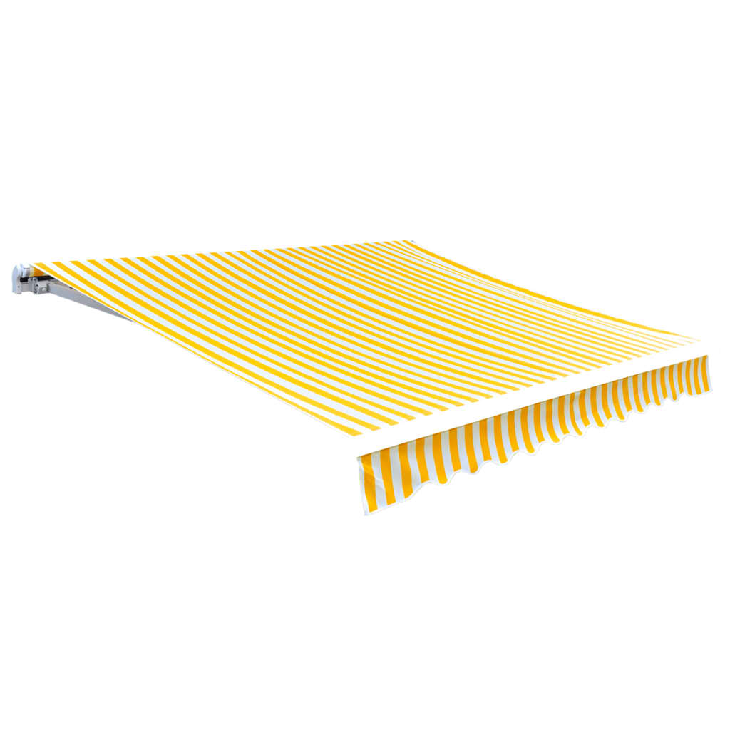 Luifeldoek 6X3 M Canvas Zonnebloemgeel En Wit