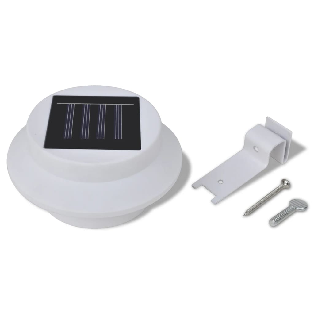 Solar-Außenlampen-Set 6-teilig weiß