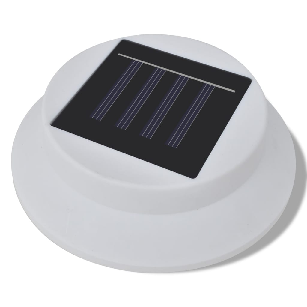Solar-Außenlampen-Set 6-teilig weiß
