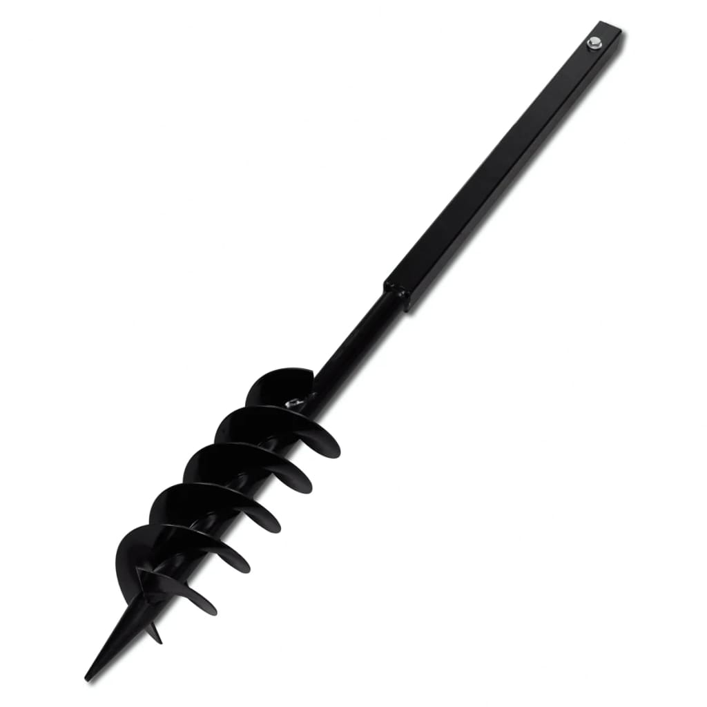 Grondboor Met Handvat En Schroefkop (Dubbele Schroef) 100 Mm (Zwart)