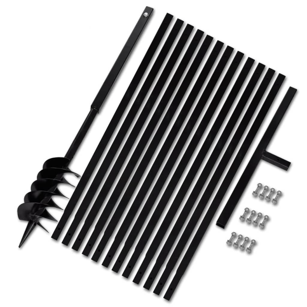 Grondboor Met Handvat 120 Mm En Verlengstukken 13 M (Staal)