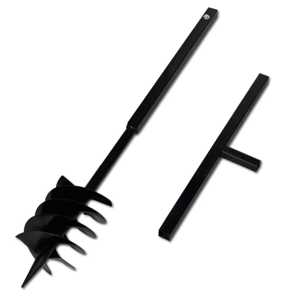 Grondboor Met Handvat 180 Mm En Verlengstukken 9 M (Staal)