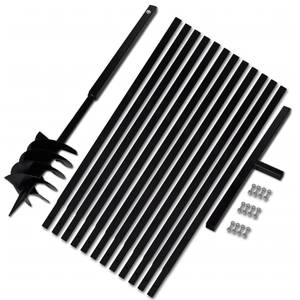Grondboor Met Handvat 180 Mm En Verlengstukken 13 M (Staal)