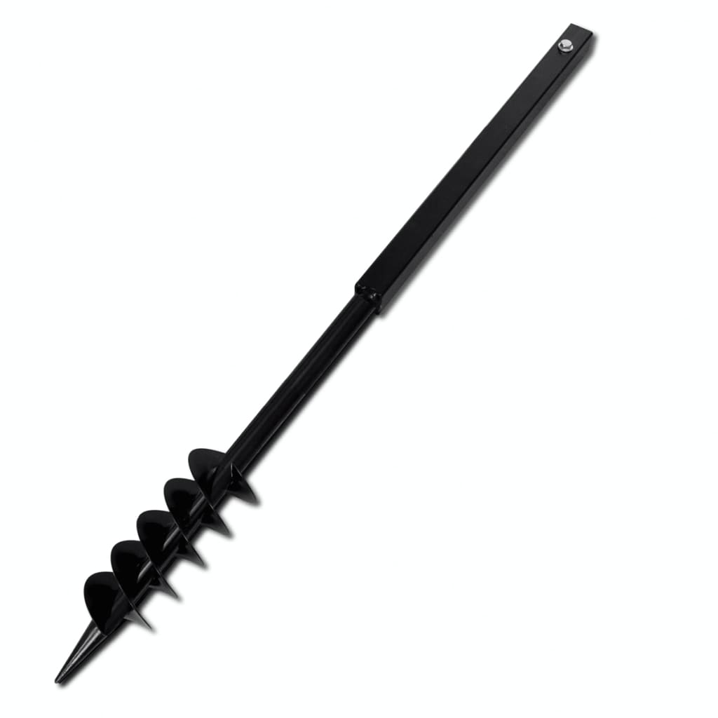 Erdbohrer 80 mm mit 5 m Verlängerungsstück Stahl