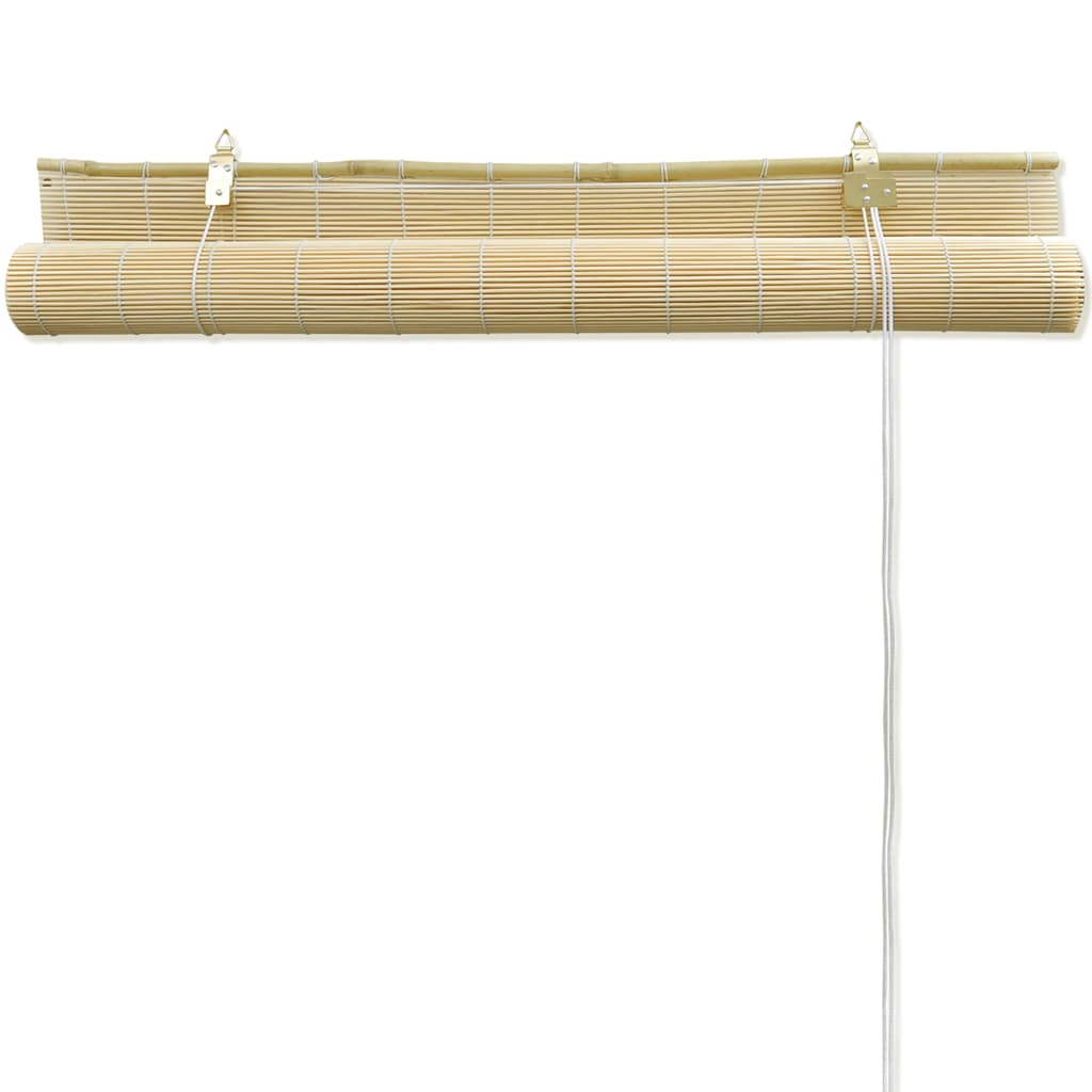 Rolgordijn Bamboe 140 X 160 Cm (Naturel)