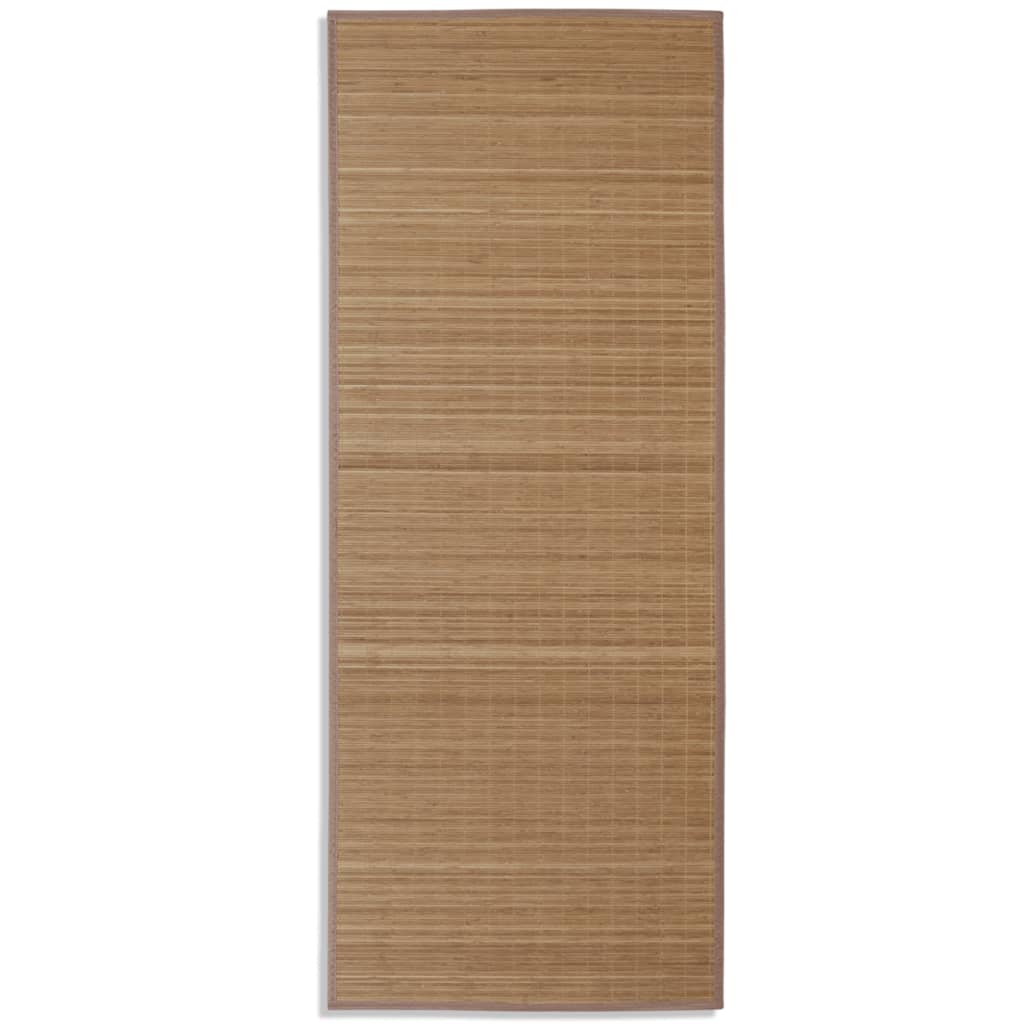 Rechthoekige Bamboe Mat 80 X 200 Cm (Bruin)