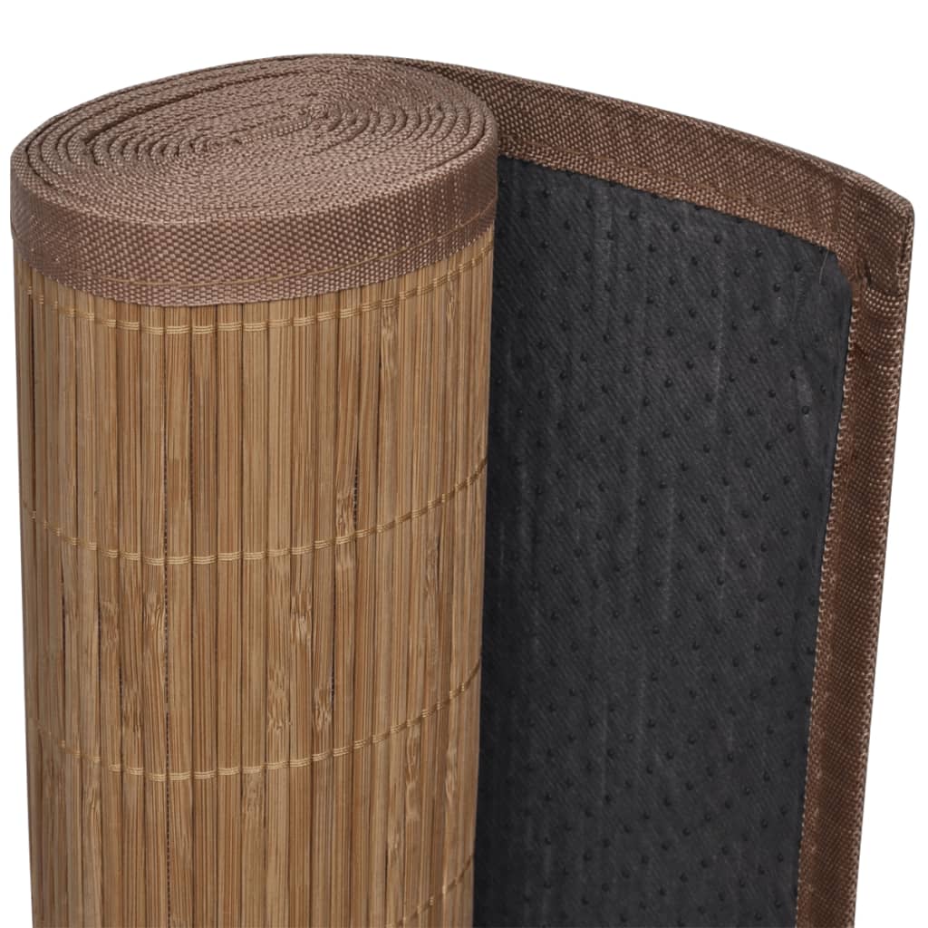 Rechthoekige Bamboe Mat 80 X 200 Cm (Bruin)