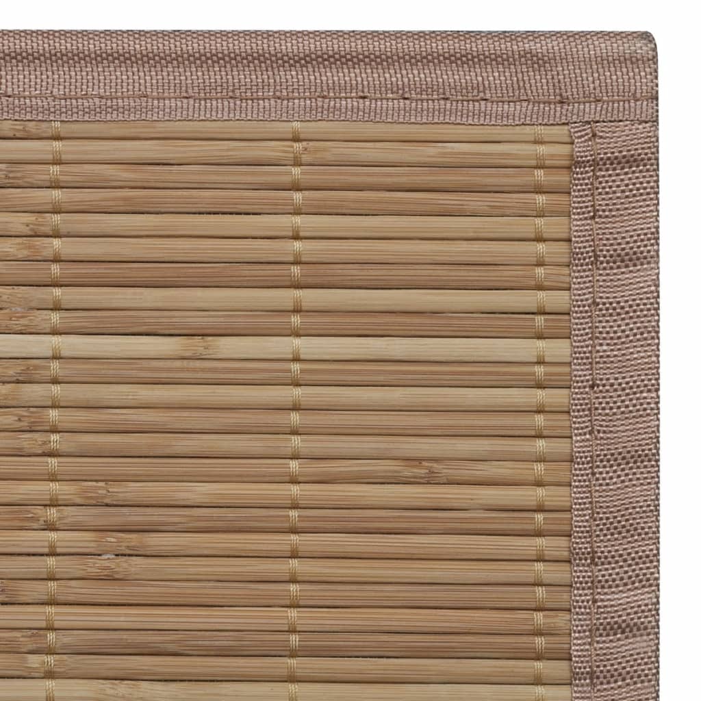 Rechthoekige Bamboe Mat 80 X 200 Cm (Bruin)