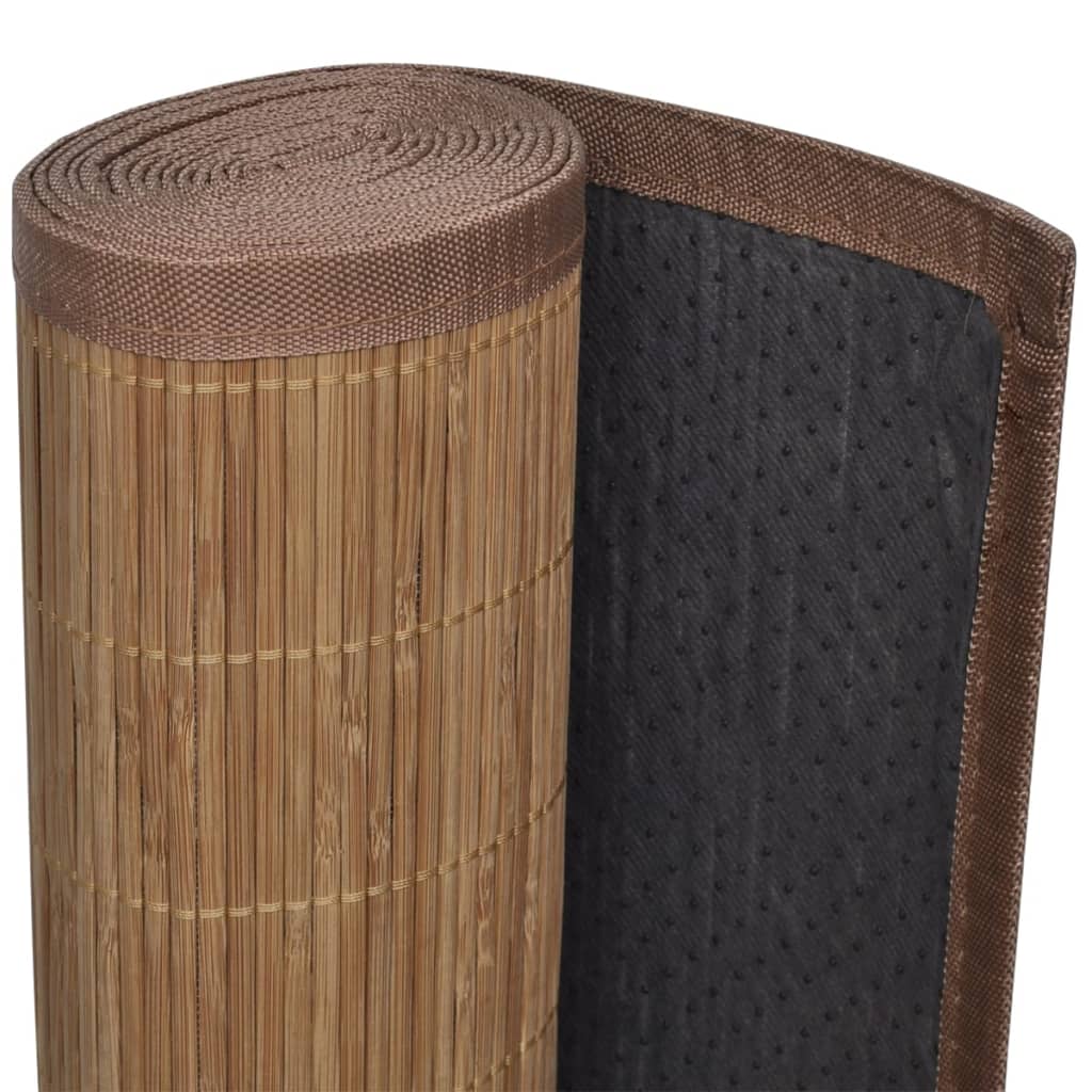 Rechthoekige Bamboe Mat 150 X 200 Cm (Bruin)