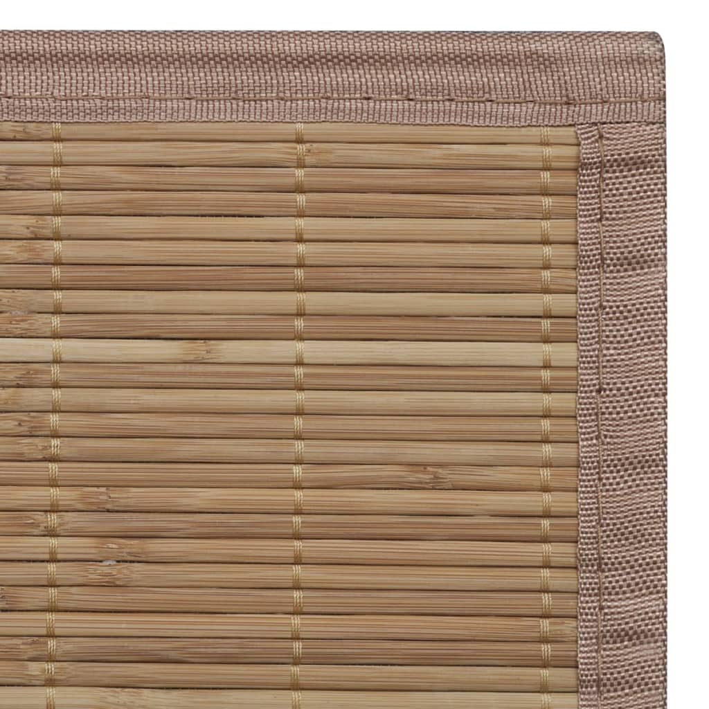 Rechthoekige Bamboe Mat 150 X 200 Cm (Bruin)