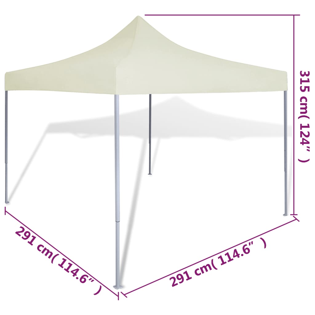 Partytent Inklapbaar 3X3 M Crème