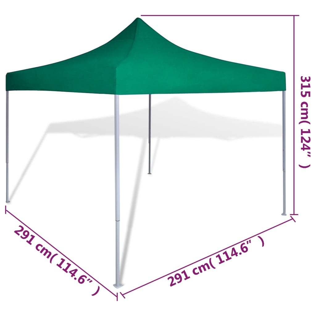 Vouwtent 3X3 M Groen