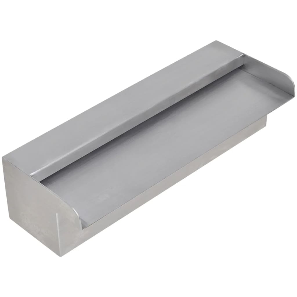 Zwembadwaterval Rechthoekig 30 Cm Roestvrij Staal