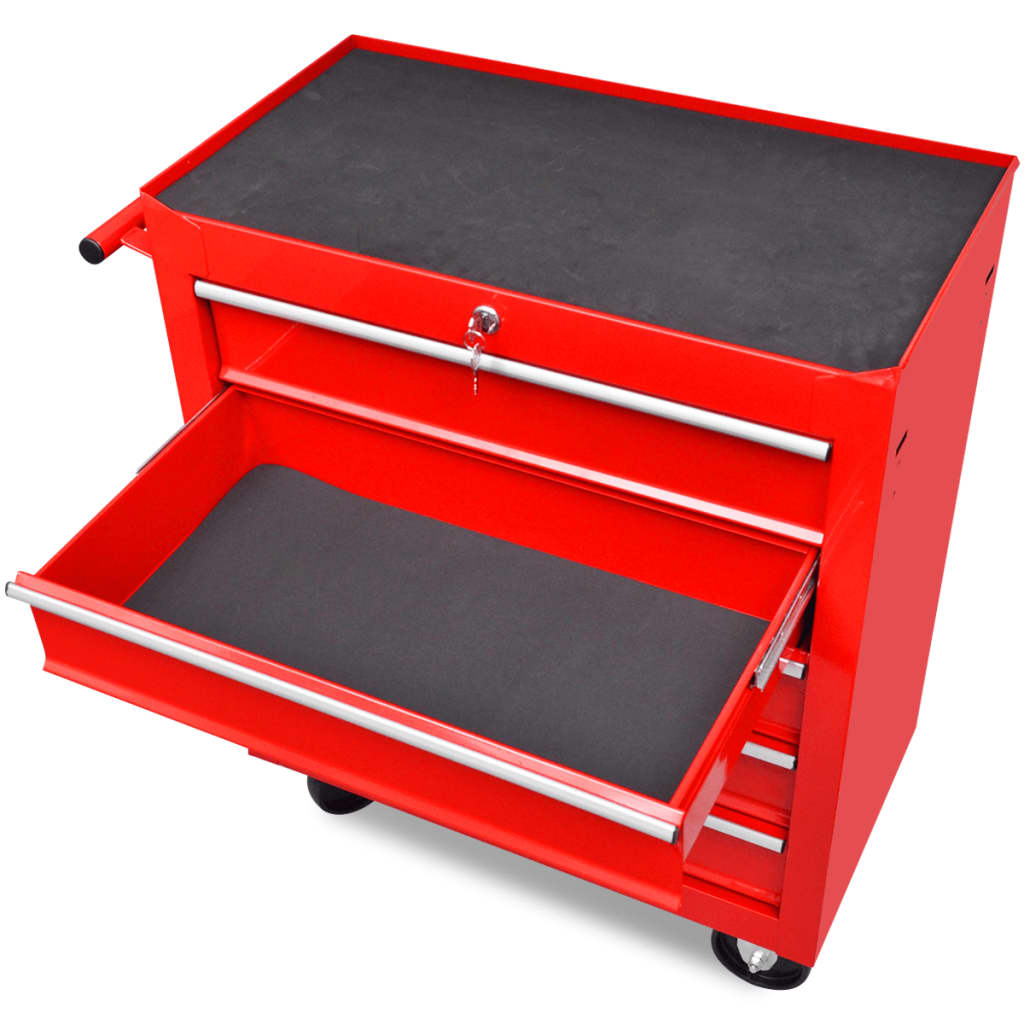 Gereedschapswagen 5 Lades Rood