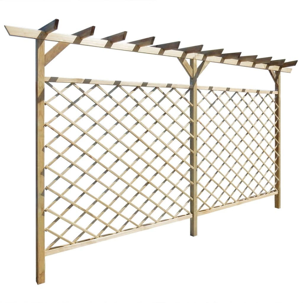 Tuinhek Met Latwerk En Pergola Hout