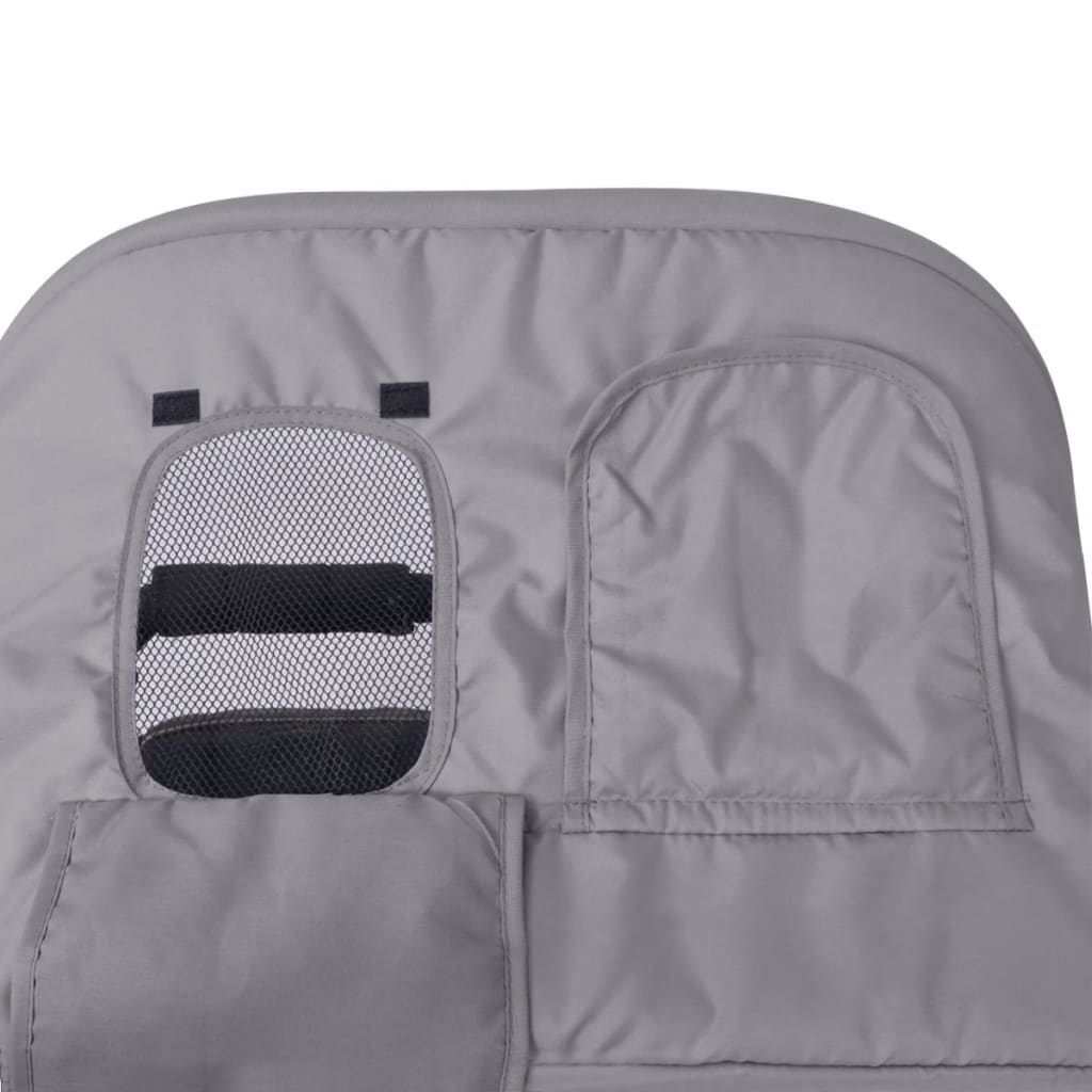 Tweelingkinderwagen Staal Grijs En Zwart