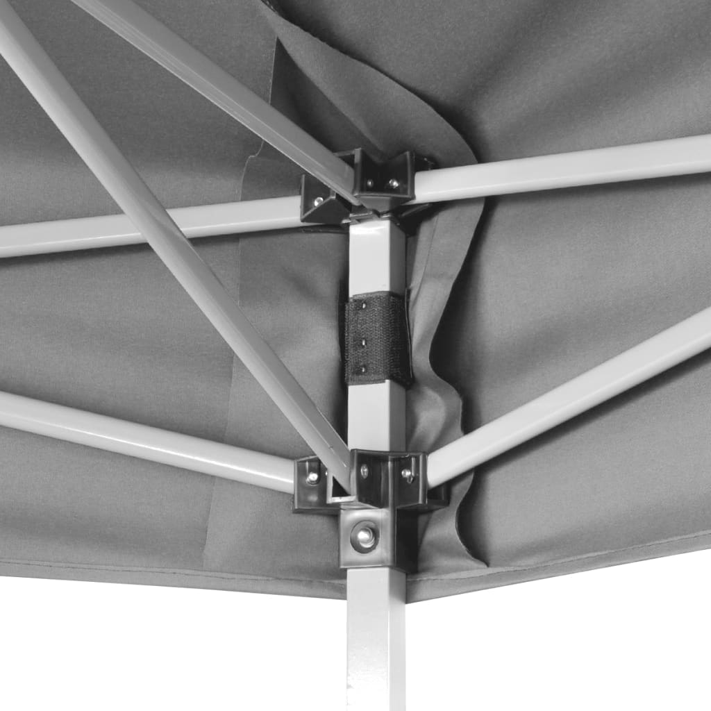 Partytent Pop-Up Zeshoekig Inklapbaar 3,6X3,1 M Grijs