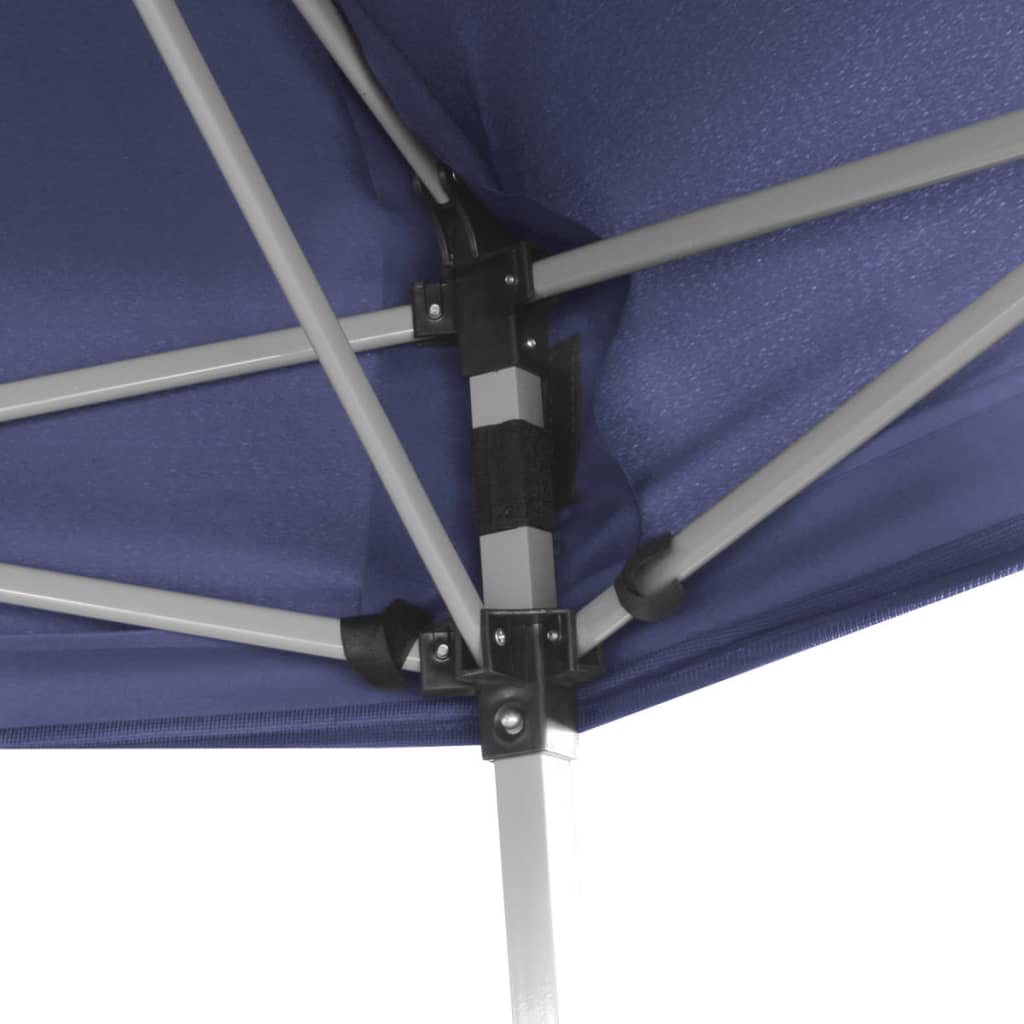 Partytent Pop-Up Zeshoekig Met 6 Zijwanden 3,6X3,1 M Donkerblauw