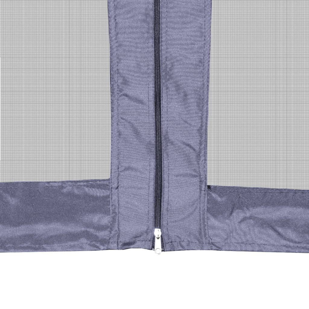 Partytent Pop-Up Zeshoekig Met 6 Zijwanden 3,6X3,1 M Donkerblauw