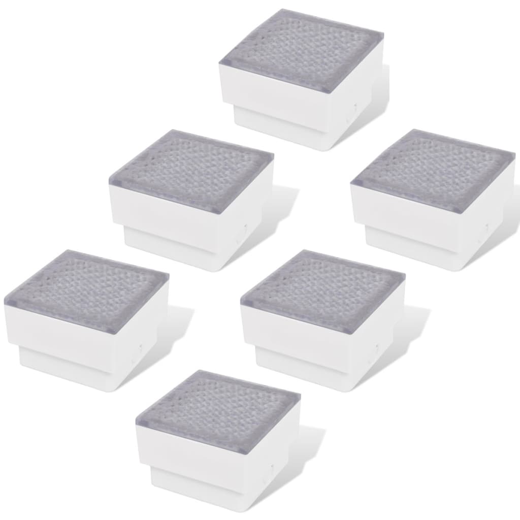LED-Steheinbauleuchten, 6 Stück, 100 x 100 x 68 mm