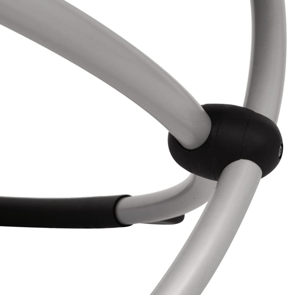 Outdoor-Liege, geometrisch, aus schwarzem und grauem Stahl