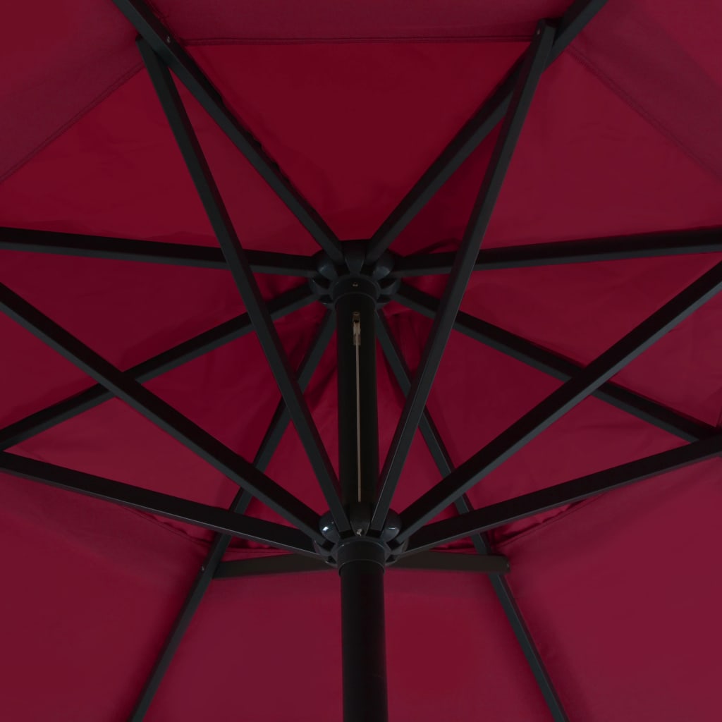 Parasol Met Draagbare Voet Rood