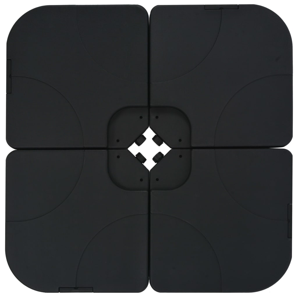 Parasol Met Draagbare Voet Rood