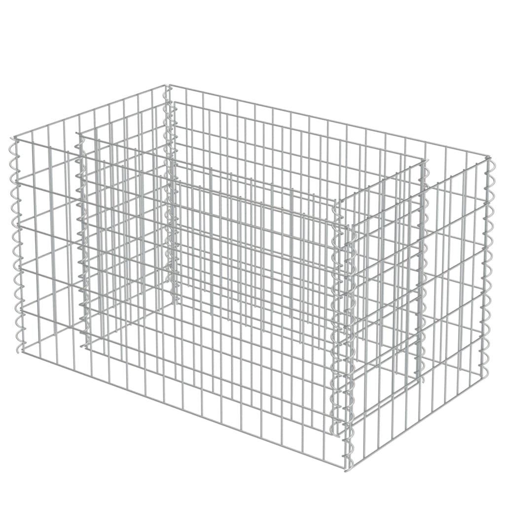 Gabion Plantenbak Verhoogd 90X50X50 Cm Gegalvaniseerd Staal