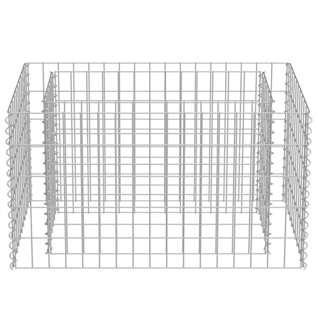Gabion Plantenbak Verhoogd 90X50X50 Cm Gegalvaniseerd Staal