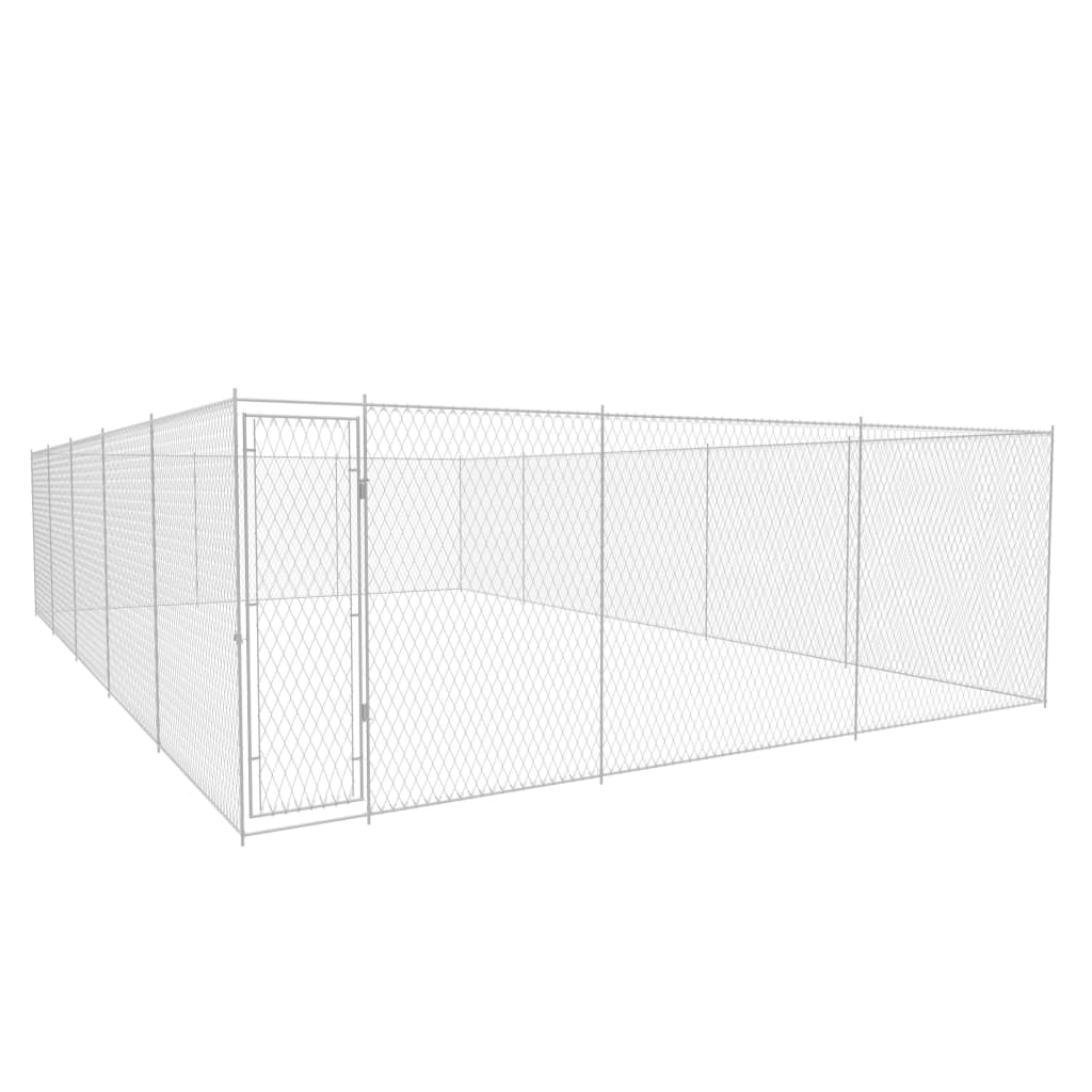Hondenkennel Voor Buiten 950X570X185 Cm Gegalvaniseerd Staal